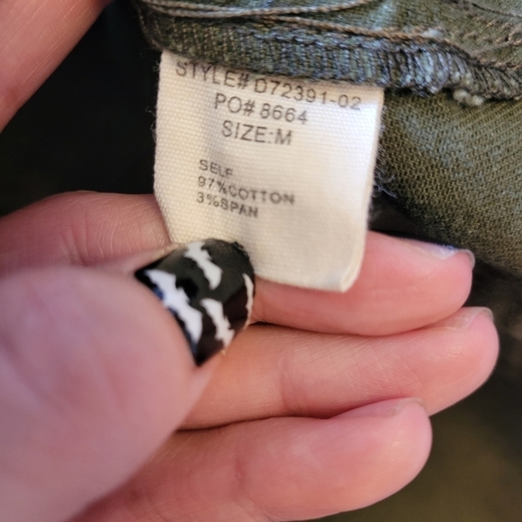 THE Cove olive green overall dress skirt Medium - Picture 7 of 9